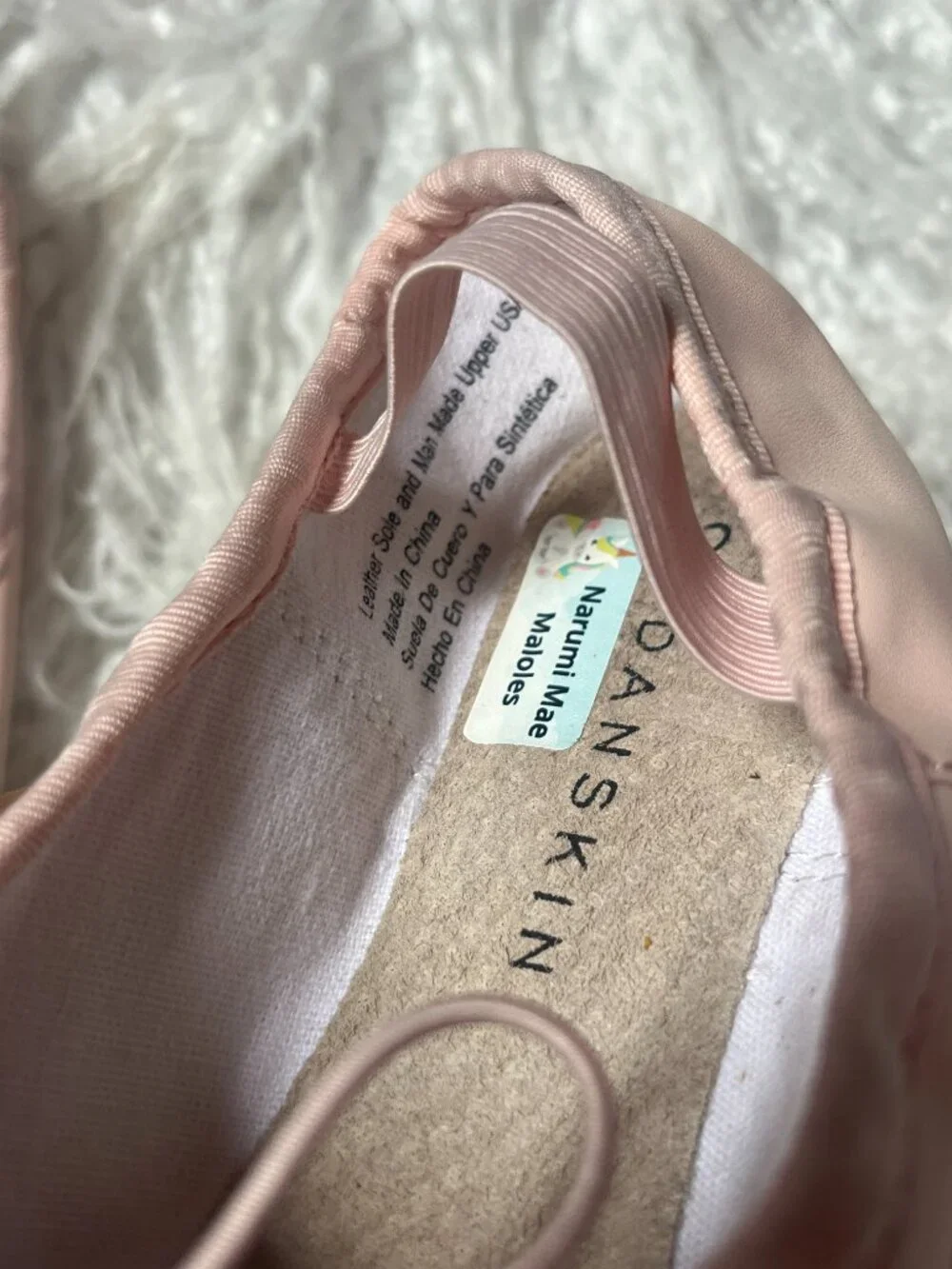 Danskin kids ballet shoes  size 12